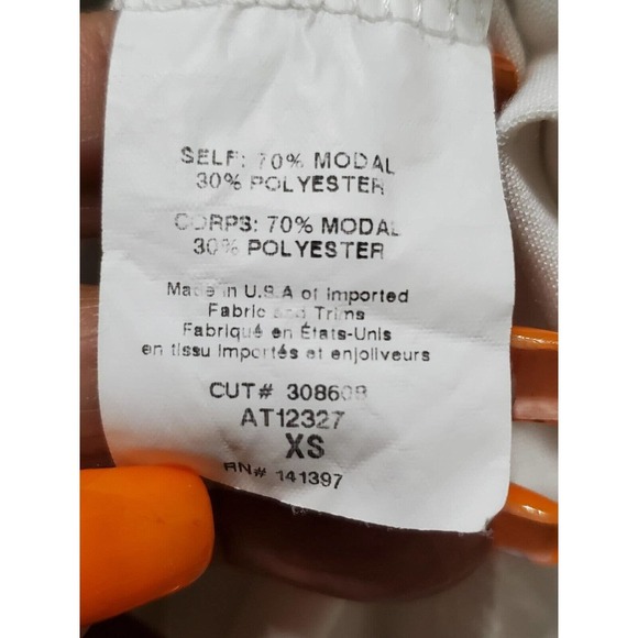 ASTR The Label Modal Blend Tie Knot Split Front High Low Style Tunic Tee Top XS - Picture 8 of 9